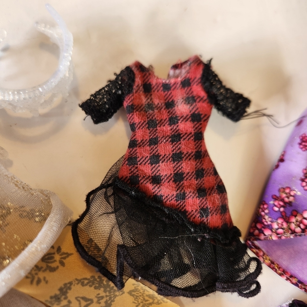 Lot of Ever After Doll Clothes Cerise Apple Winter Accessories Skirt Dress - Picture 2 of 9